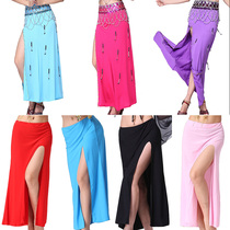 Feimei belly dance skirt 2022 new belly dance side slit skirt one side slit skirt dance skirt