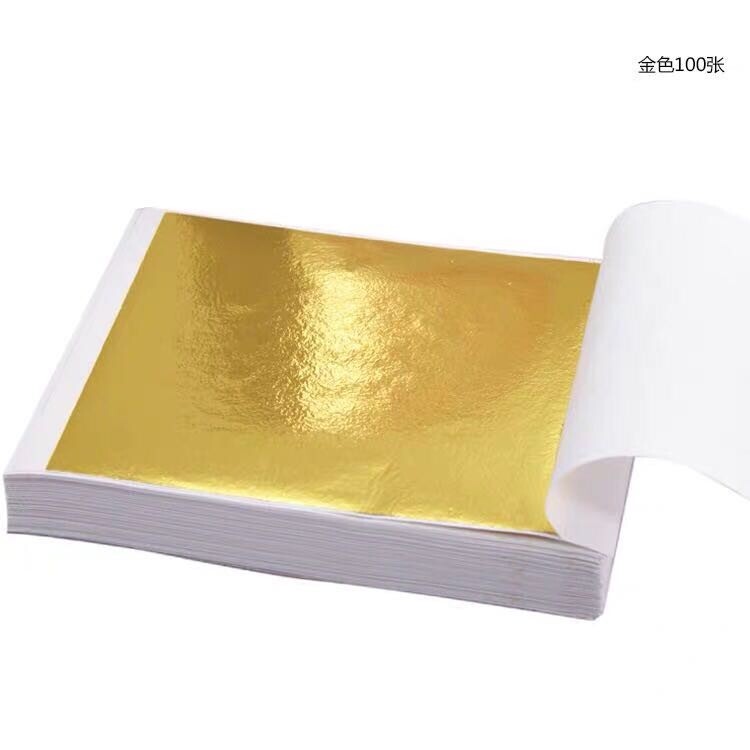 Simulated Gold Foil Paper and Silver Foil Paper, Handmade DIY Nail Art Fillings, Glue Decoration Items