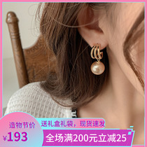 Senior sense retro pearl earrings designer k gold earrings 2020 new fashion temperament silver earrings women