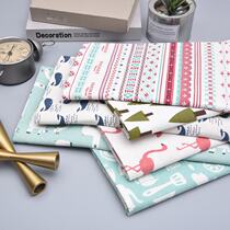 ins Wind fabric cotton linen table cloth coffee table table hanging cloth background cloth cover cloth handmade Plaid floral fabric DIY