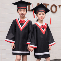 Childrens doctoral uniform graduation dress performance photography primary school student graduation photo clothing kindergarten Bachelors uniform graduation robe