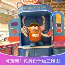 Film roles GRP sculptures Custom artichokes Head couples Cartoon Foam Engraving Mall Decoration Pendulum