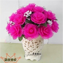 Silk screen flower rose 10-100 Dot material bag handmade DIY silk stocking material Valentines Day gift M12