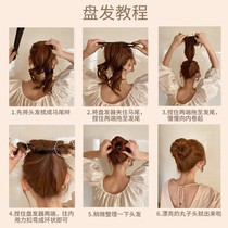 Pulled ball hair accessories hair curler female lazy flower hair hairclip Hairband headdress Korean simple simple