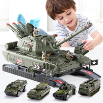 Boy toy car children alloy car multifunctional deformation tank 4-6 years old 8 children gift puzzle five seven