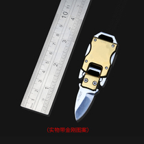 Outdoor EDC multifunctional mini tool knife Transformers buckle knife self-protection necklace to portable key knife