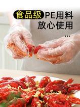 Thickened kitchen clothes with gloves summer new rich friends protection catering food to eat transparent home durable