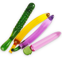 Crystal Andromeda Rod Cucumber Masturbation Private Chrysanthemum Glass Flared Anal Taste Massage Stick After a Vestibule God