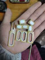 Show eyes inlaid with cow bone handle 9-piece set