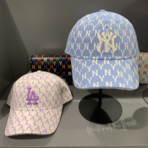 South Korea MLB presbyx sun hat sunscreen cap cap embroidered full of printed macaron baseball cap 21 new men and women