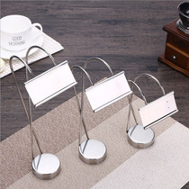 Thickened stainless steel buffet table number plate plate card holder table card card card card card