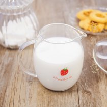 Straßberry Strawberry Milk Cup Handmade Glass Milk Jug Milk Cylinder Honey Pot Coffee Matching Implements