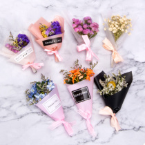 ins Wind photo props doll rabbit dried flower real flower bouquet lover grass forget me do not forget me star gift box decoration