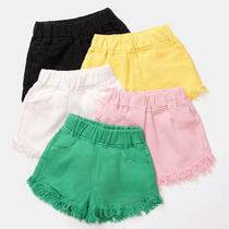 Girl Shorts Summer Slim Fit Children Han Version Pure Cotton 50% Pants Children Clothing Baby Casual Denim 30% Pants Outside