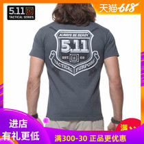 5 11 Authentic Outdoor Casual T-Shirt 511 Tactical Military Fan T-Shirt Men Short Sleeve Round Neck Physical Training Clothes 41006 Summer