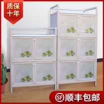 Cupboard thickened balcony cabinet aluminum alloy cabinet cupboard cupboard cupboard cupboard storage cabinet tea cabinet