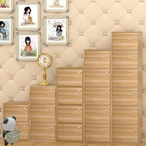 Economical wooden cabinet locker multi-layer storage cabinet with lock combination locker data Cabinet finishing