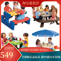 American imported small Tektronix foldable picnic table childrens furniture learning painting desk game outdoor umbrella table and chair