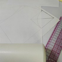 Large sheet of clothing hand-printed paper Drawing paper Whole roll of white paper Copy paper copy paper Clothing copy paper copy