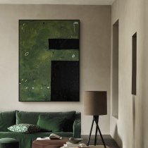 LWD ART original hand-painted) Green forest art living room entrance oil painting Nordic abstract decorative painting