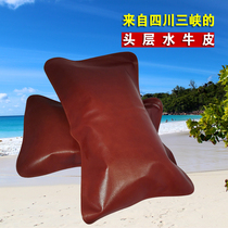 Olim Bull Leather Pillowcase Super Boutique Head Layer Water Buffalo Leather Sandal Assorted Fashion Red Brown Genuine Leather Pillowcase