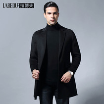 Labov big coat mens Inn Wind leisure Mao and the long section of the big coat in the coat of clothing and the fall mens wool blouses