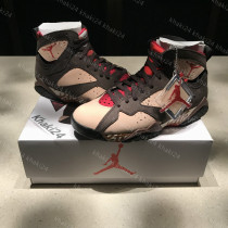 Khaki24 Air Jordan 7 AJ7 Patta Graffiti Dark Brown Suede Dutch AT3375-200