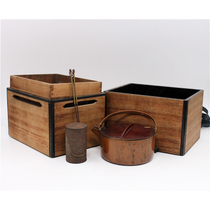 Fun Collection] Meiji period Preamble Outdoor Wild Tea Party Receptions Portable Sets