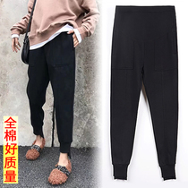 2020 Plus Fat Increased Pregnancy Women Dress Spring Outings Dress Underpants Tovening Casual Elastic Pants Fat MM 100 Hitch 200 Hitch