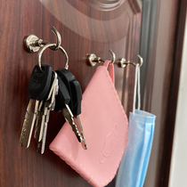 Mask storage artifact door rear adhesive hook umbrella key hanging bag hat strong hook non-perforated refrigerator adhesive hook