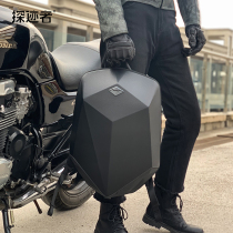 Tracer Motorcycle Backpack Personality Locomotive Backpack Riding Backpacker Motorcycle Bag Double Shoulder Rider Bag Men Hard Shell
