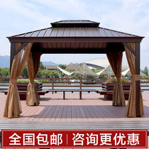 Outdoor leisure shading shed Roman canopy Aluminum alloy European canopy Garden open-air villa Courtyard gazebo tent