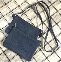 Out of the old US denim small bag coin wallet Q73