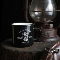  Hardwind Gangfeng Manufacturing American Retro Old School Black Humor Enamel Cup Coffee Cup Mug