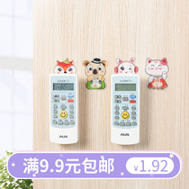 Cartoon cute creative stick adhesive hook remote control storage wall hanging hook free nail no trace strong wall hook