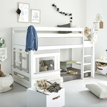 Childrens room whole house custom up and down bed childrens bed half high bed house bed childrens solid wood bed