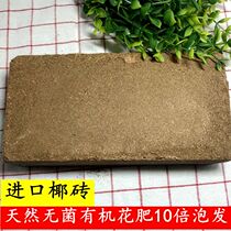Natural coconut brick Plant flower fertilizer nutrient soil Fleshy flowers and vegetables soil Flying shed shotgun gun Jian Nong sports can