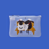 Sigema x Flying Mouse] Cross Stitch Stationery Passport Mobile Phone Zip Pocket Storage Bag