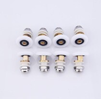 Shower room hardware accessories Full set of shower room pulleys Old-fashioned pulleys arc bathroom glass door sliding door pulley with