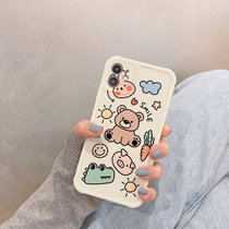 Cute painted animal applicable iphone11 mobile phone case promax Apple x All-inclusive xr Anti-fall xs couple max Net red xsmax personality iphonex 8p