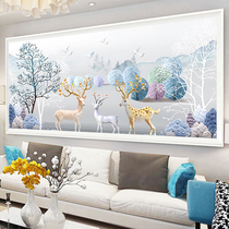 Diamond painting full drill hair Cairoe deer point sticker diamond embroidered cross embroidered diamond embroidered 2021 new living room Nordic minimalist modern
