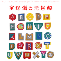 English letter patch childrens clothes decoration Joker fashion decals diy cute cartoon embroidery cloth stickers