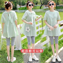 Pregnant Women summer coat women 2021 New Style foreign fashion summer Senior maternity summer dress set