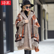 Shi Ming 2020 winter new Italian fashion street personality loose sheepskin fur one-piece womens fur hooded coat