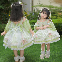 Lolita girls dress 2023 new foreign style childrens summer Lolita birthday dress baby princess dress