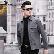 Paul high-end spring jacket mens 2022 new business turn-collar blouses for men casual thin spring and autumn clothing