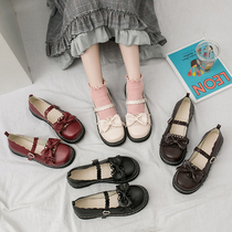 Melulu Loita shoes Japanese lolita middle and jk female shallow Loli cute lace soft girl shoes