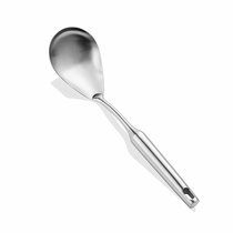 Upscale 304 Stainless Steel Rice Spoon Small Soup Spoon Hot Pot Spoon Sandy Light Sub light cookware hollow shank thickened without bronzing