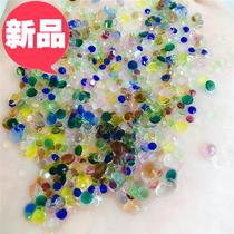 Half a catty of tens of thousands of 2-6mm color transparent flat glass drill you imitation zircon jewelry repair drill nail drill