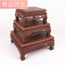 A solid Buddha statue a small base tea set with a high base? Wooden mat jewelry flower frame wood carving decorative bracket durable pendulum